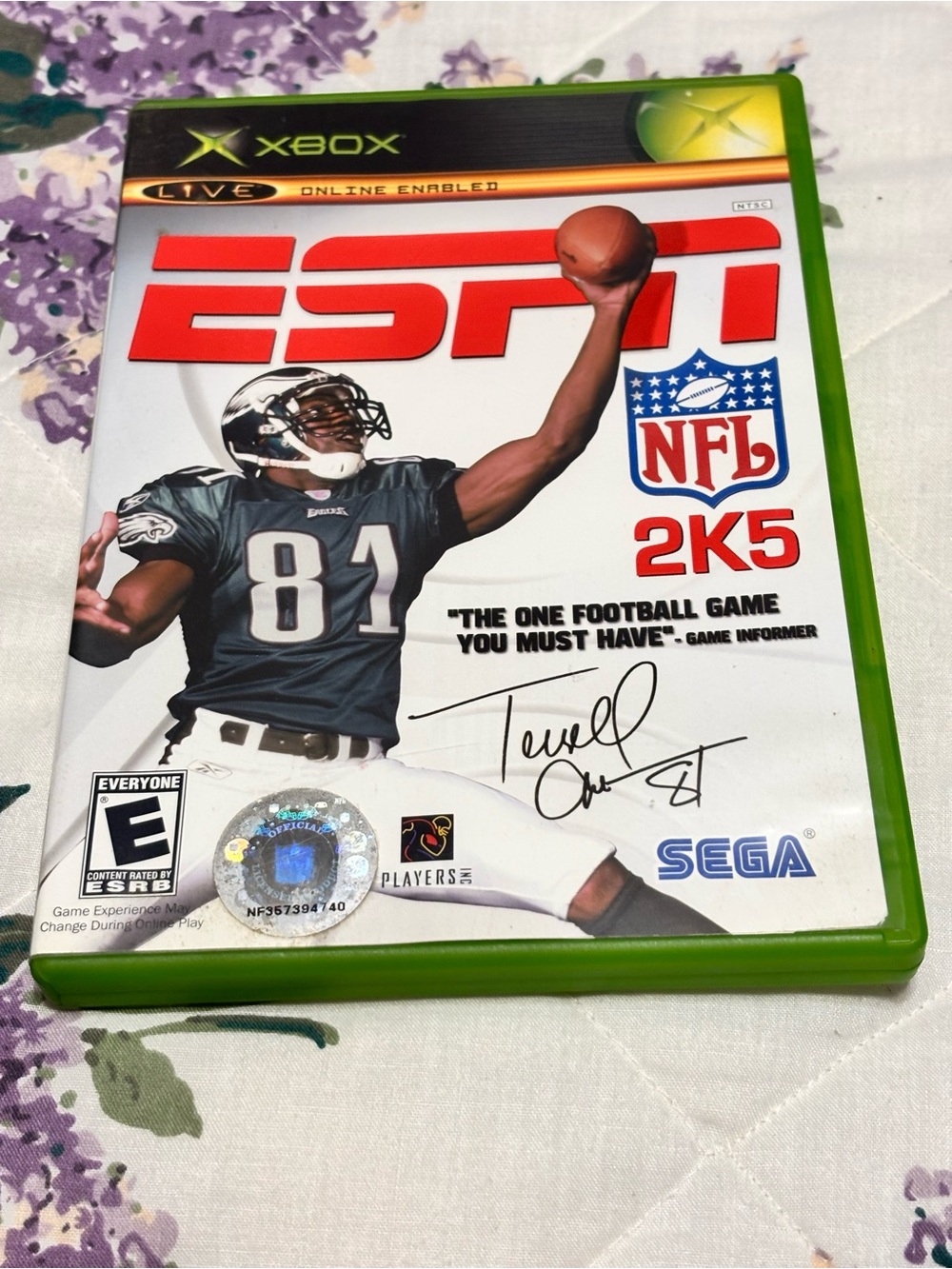 Microsoft Xbox ESPN NFL 2K5 - White and Green Cover with Red Logo